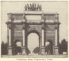 Triumphal Arch (Carrousel), Paris, France.  The Arc de Triomphe is the largest triumphal arch in the world.