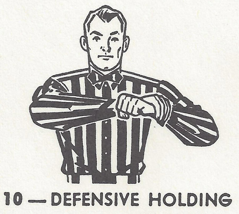 american football referee signals chart student handouts football play calling chart