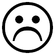 Sad face icon