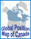 Canada Global Position Map