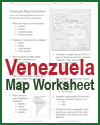 Venezuela Map Worksheet