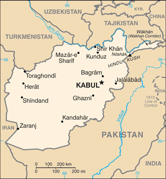 Political Map of Afghanistan