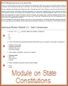 Module on the Formation of State Constitutions