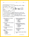 Brazil Map Worksheet