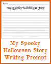 My Spooky Halloween Story Writing Prompt for K-3