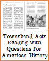 Townshend Acts Reading with Questions