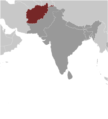 Afghanistan Global Location Map