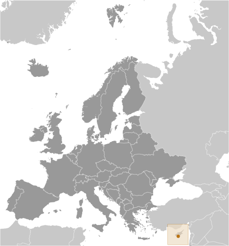 Akrotiri Global Position Map