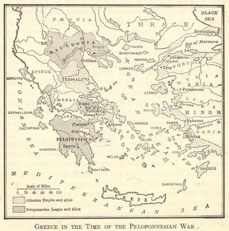 Greece in the Time of the Peloponnesian War, 431-404 BCE - Interactive Map Quiz