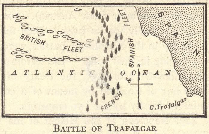 Plan of the Battle of Trafalgar (1805)