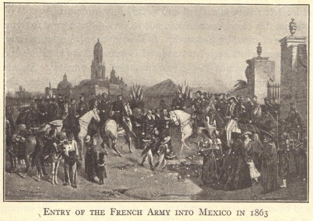Cinco de Mayo. Entry of the French army into Mexico in 1863.