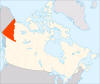 Yukon Global Position Map (Province of Canada)