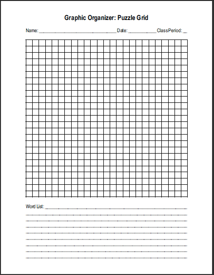 Blank Word Search Worksheets Blank Word Search Templates Learn With 
