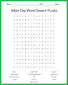 Arbor Day Word Search Puzzle