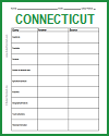 Connecticut State Facts Notebooking Worksheet