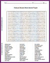 Famous Ohioans Word Search Puzzle