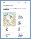 Germany Map Worksheet