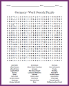 Germany Word Search Puzzle
