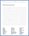 Religious Easter Word Search Puzzle