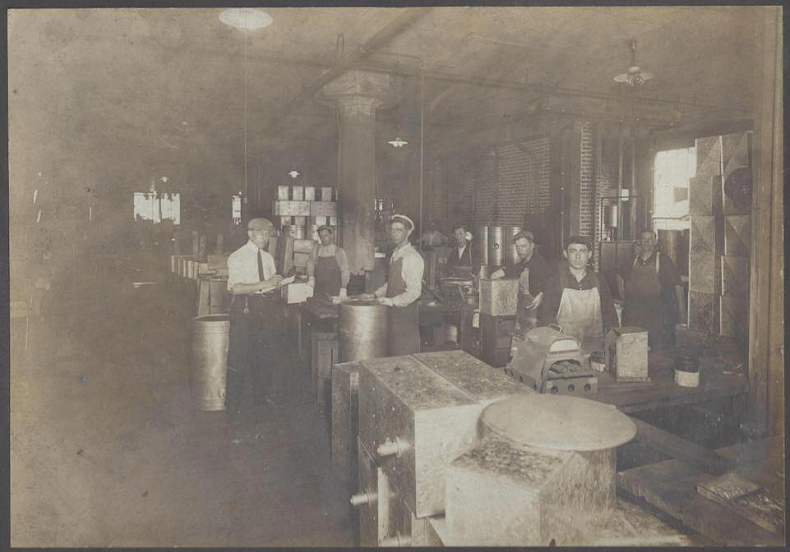 Folger Meatpacking Plant in Toledo, Ohio, circa 1900