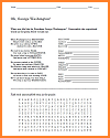 George Washington Poetry Unscramble