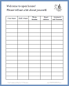 school open house sign in sheet template
