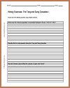 Tang and Song Dynasties Writing Exercises Sheet #1