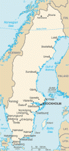 Political Map of Sweden