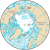 Map of the Arctic Ocean