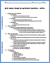 Early Peoples through the Agricultural Revolution Outline