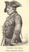 Frederick the Great of Prussia.  From a drawing by Menzel.