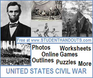 United States Civil War and Reconstruction Educational Materials - Free for high school U.S. History teachers and students.