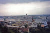 View of the Gothic Revival Hungarian Parliament Building on the Pest side of the Danube. (Budapest, Hungary)