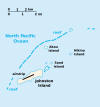 Political Map of Johnston Atoll (Johnston Island)