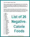 List of 26 Negative-Calorie Foods