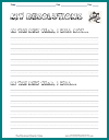 "My New Year's Resolutions" Worksheet for Lower Elementary Students