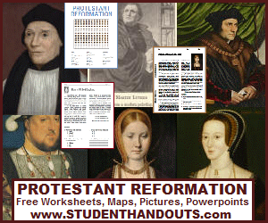 Protestant Reformation - 100% free educational materials.