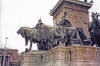 Some of the statues at Heroes' Square in Budapest, Hungary.