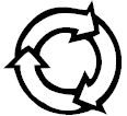 Hollow Recycling Logo