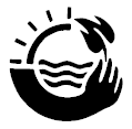 Plant, sun, and water symbol