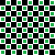 Green, Black, and White Checkerboard