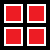 Red, Black, and White Blocks