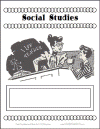 Social Studies Binder Cover with Spine Label