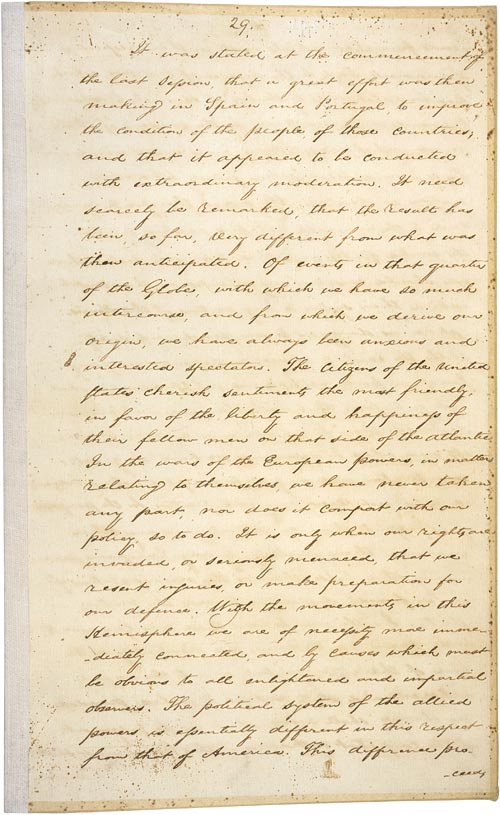 Monroe Doctrine, 1823
