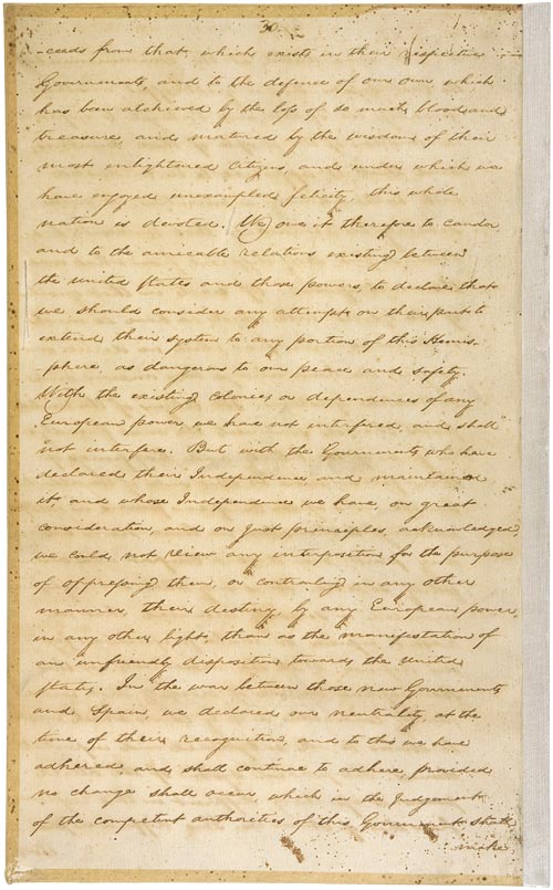 Monroe Doctrine, 1823