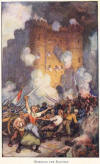 The storming of the Bastille.  Paris, France, July 14, 1789.