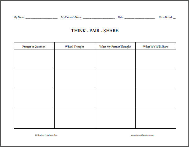 Printable T Chart