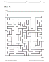 Maze 1 Puzzle Worksheet for Kids