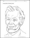 Abraham Lincoln Coloring Sheet for Kids