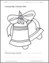 Christmas Bells Coloring Sheet for Kids